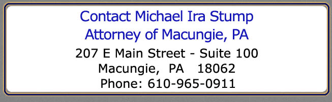 Attorney Michael Ira Stump - Contact Infomration